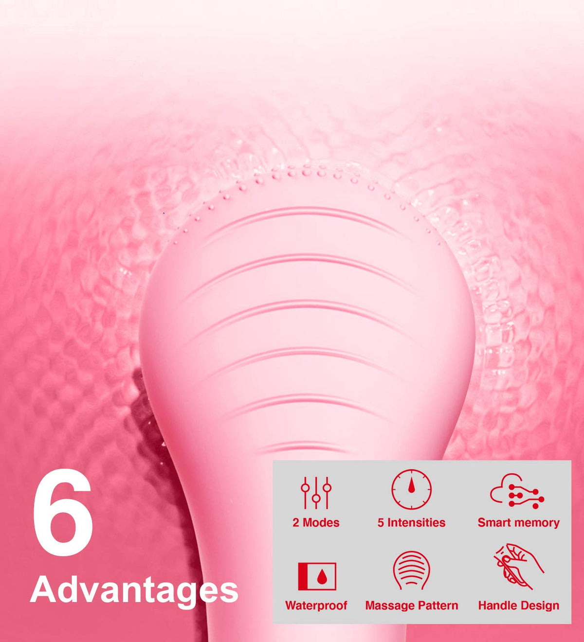 Sonic Silicone Facial Cleansing Brush